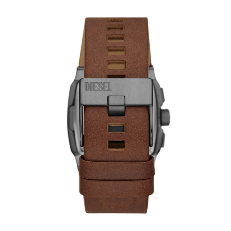 Diesel Cliffhanger Mens Brown Leather Watch-DZ4641