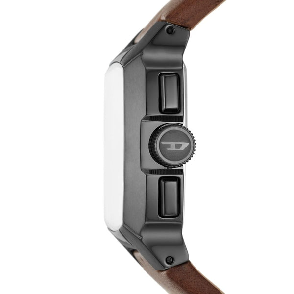 Diesel Cliffhanger Mens Brown Leather Watch-DZ4641