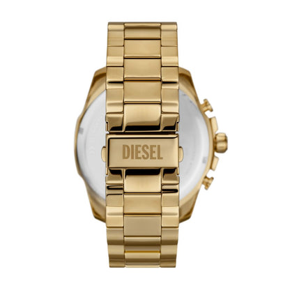 Diesel Mega Chief Mens Gold Stainless Steel Strap Watch-DZ4662