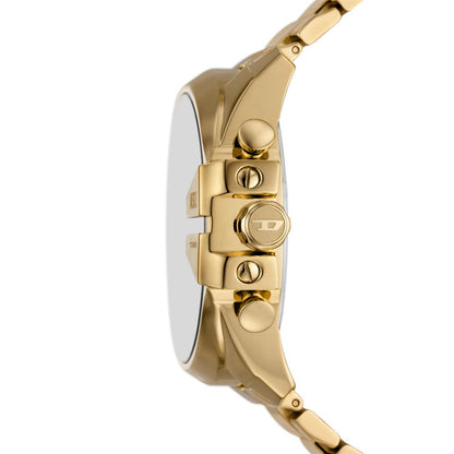 Diesel Mega Chief Mens Gold Stainless Steel Strap Watch-DZ4662