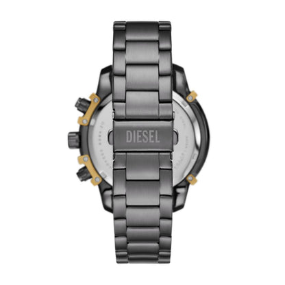 Diesel Griffed Mens Grey Stainless Steel Strap Watch-DZ4668