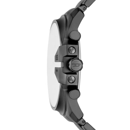 Diesel Mega Chief Slim Mens Grey Stainless Steel Strap Watch-DZ4676