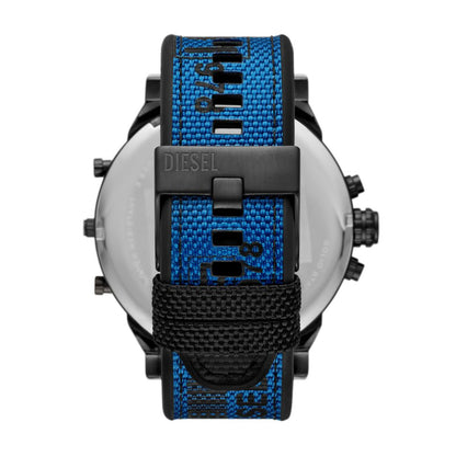Diesel Mr. Daddy 2.0 Mens Blue Rubber Strap Watch-DZ7434