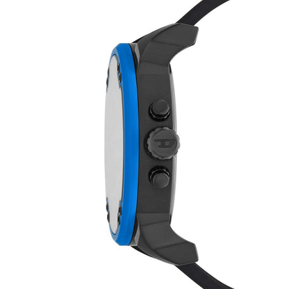 Diesel Mr. Daddy 2.0 Mens Blue Rubber Strap Watch-DZ7434