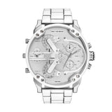 Diesel Mr. Daddy 2.0 Mens Silver Stainless Steel Watch-DZ7481