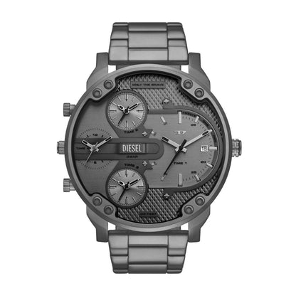 Diesel Mr. Daddy Slim Mens Grey Stainless Steel Strap Watch-DZ7487