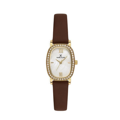 Daniel Klein Leather Womens Watch-DK113943