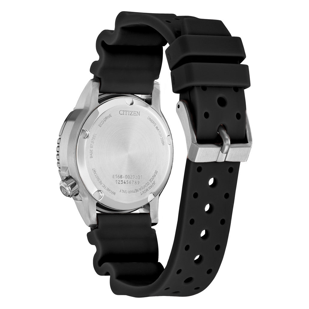 Citizen - Men Black Rubber Strap Watch - EO2020-08E