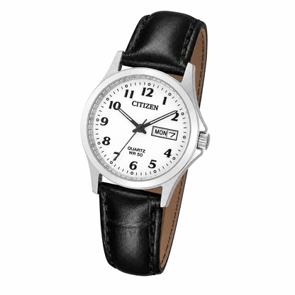 Citizen - Women Black Leather Strap Watch - EQ2000-02A