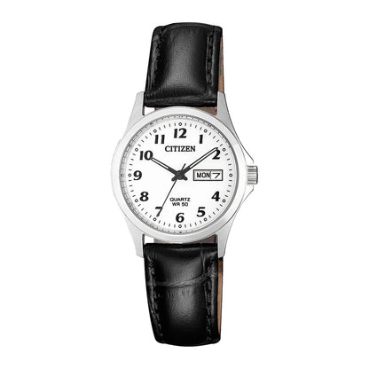 Citizen - Women Black Leather Strap Watch - EQ2000-02A
