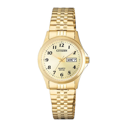 Citizen - Women Gold Stainless Steel Strap Watch - EQ2002-91P