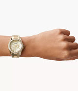 Fossil Riley Women'S Gold Stainless Steel Watch-ES3203