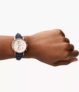 Fossil Obf Navy Leather Women Watch-ES3838