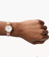 Fossil Carlie Mini Nude Leather Women Watch-ES4699