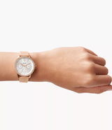 Fossil Izzy Dress Nude Leather Watch-Es4888