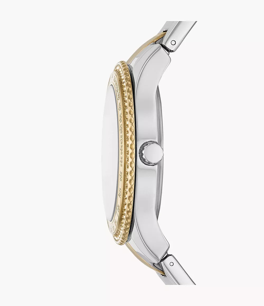 Fossil - Stella Sport Women'S Silver Stainless Steel Watch-ES5107