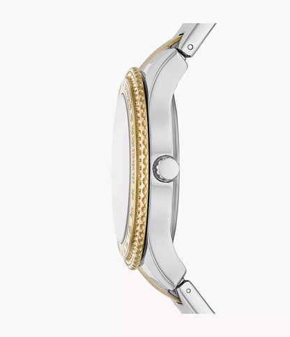 Fossil - Stella Sport Women'S Silver Stainless Steel Watch-ES5107