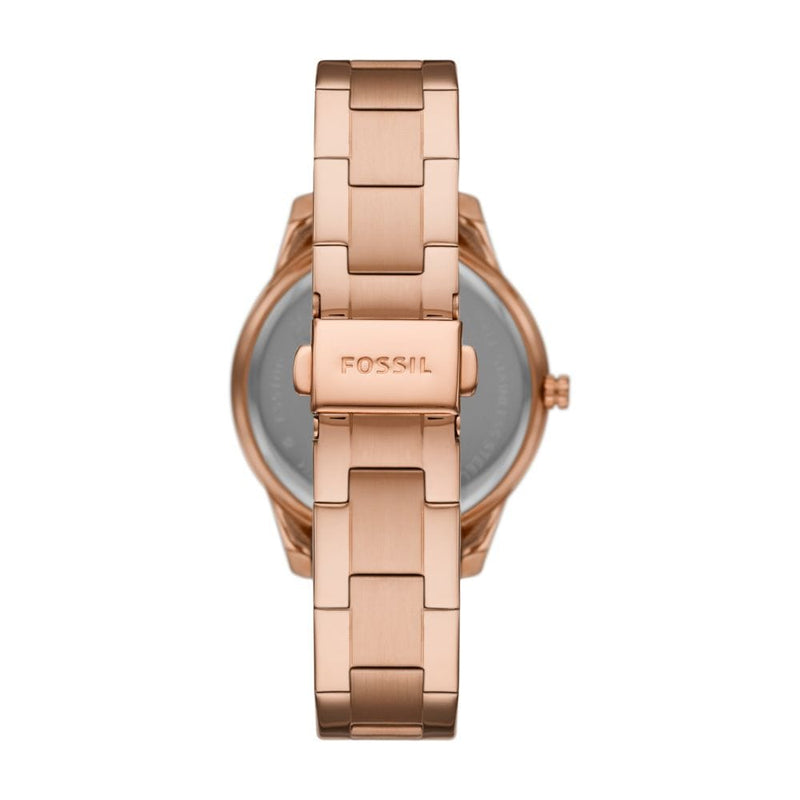 Fossil Stella Sport Womens Rose Gold Stainless Steel Watch - ES5109