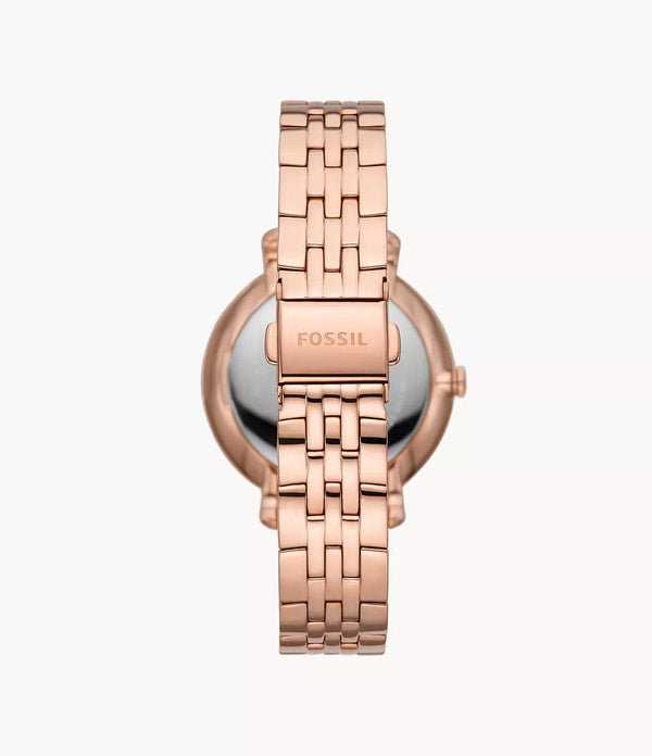 Fossil Women's Jacqueline Multifunction Rose Gold-Tone Stainless Steel Watch - ES5165