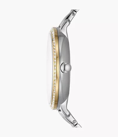 Fossil Jacqueline Womens Silver Stainless Steel Watch - ES5166