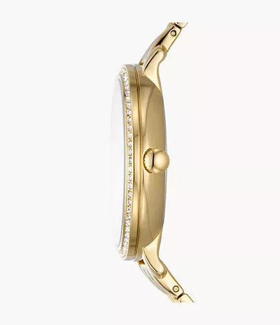 Fossil Women's Jacqueline Multifunction Gold Stainless Steel Watch - ES5167
