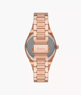 Fossil Scarlette Women Rose Gold Stainless Steel Watch-ES5258