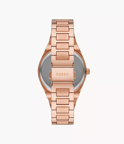 Fossil Scarlette Women Rose Gold Stainless Steel Watch-ES5258