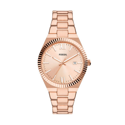 Fossil Scarlette Women Rose Gold Stainless Steel Watch-ES5258