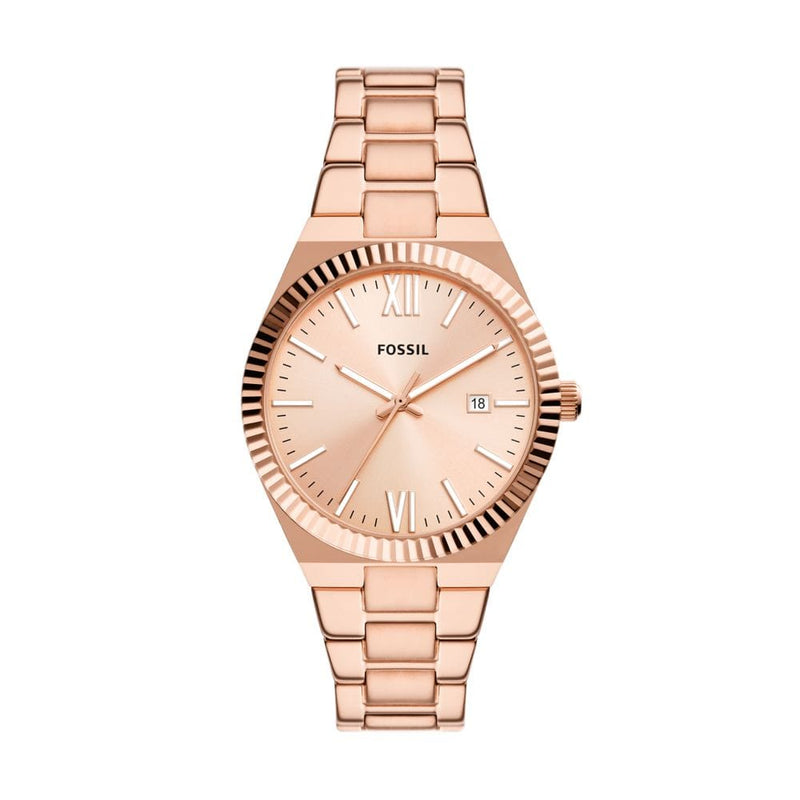 Fossil Scarlette Women Rose Gold Stainless Steel Watch-ES5258