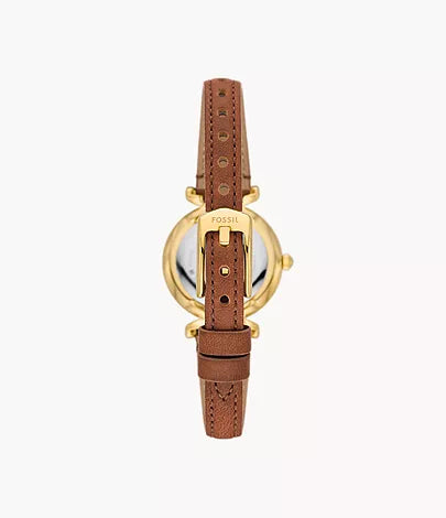Fossil Women's Carlie Three-Hand, Gold-Tone Stainless Steel Watch - ES5297