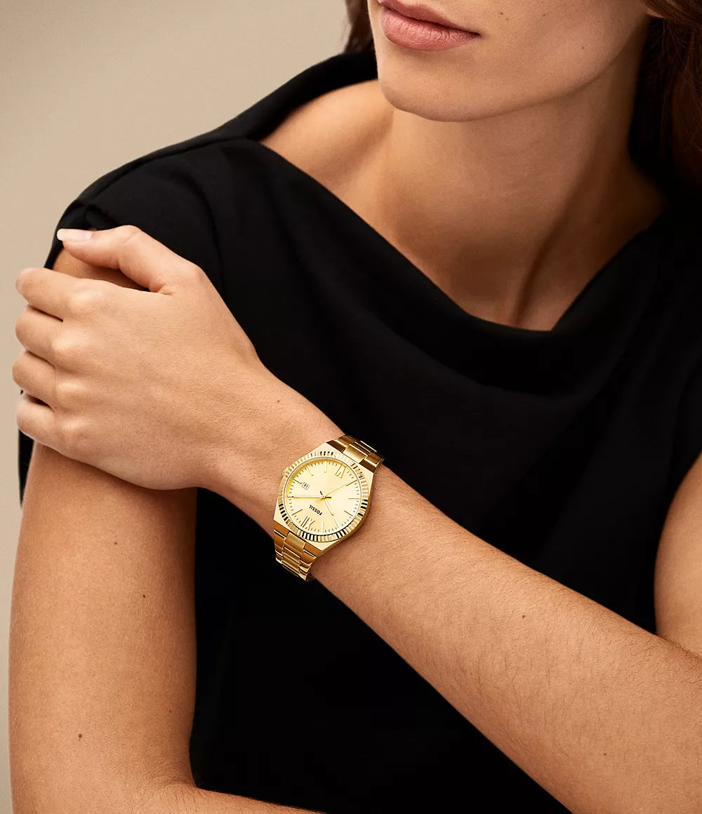 Fossil Women's Scarlette,Gold-Tone Stainless Steel Watch - ES5299