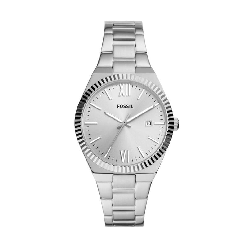 Fossil Scarlette Womens Silver Stainless steel Watch-ES5300