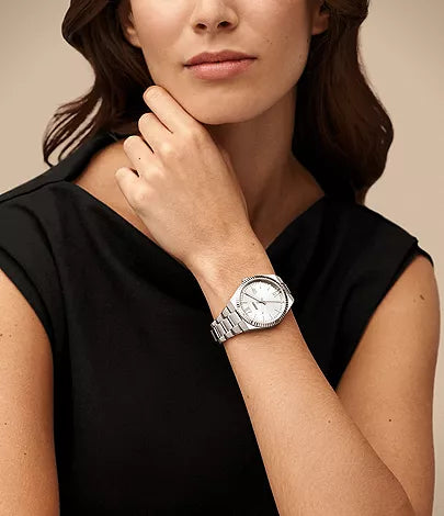 Fossil Women's Scarlette Three-Hand Date, Stainless Steel Watch - ES5300
