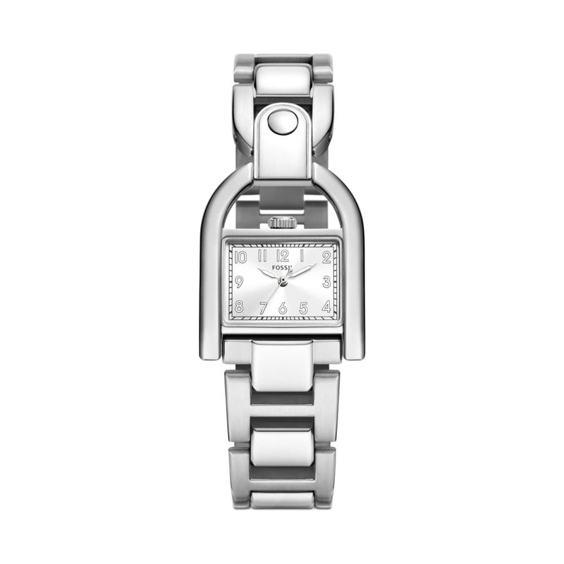 Fossil Harwell Womens Silver Stainless Steel Watch-ES5326