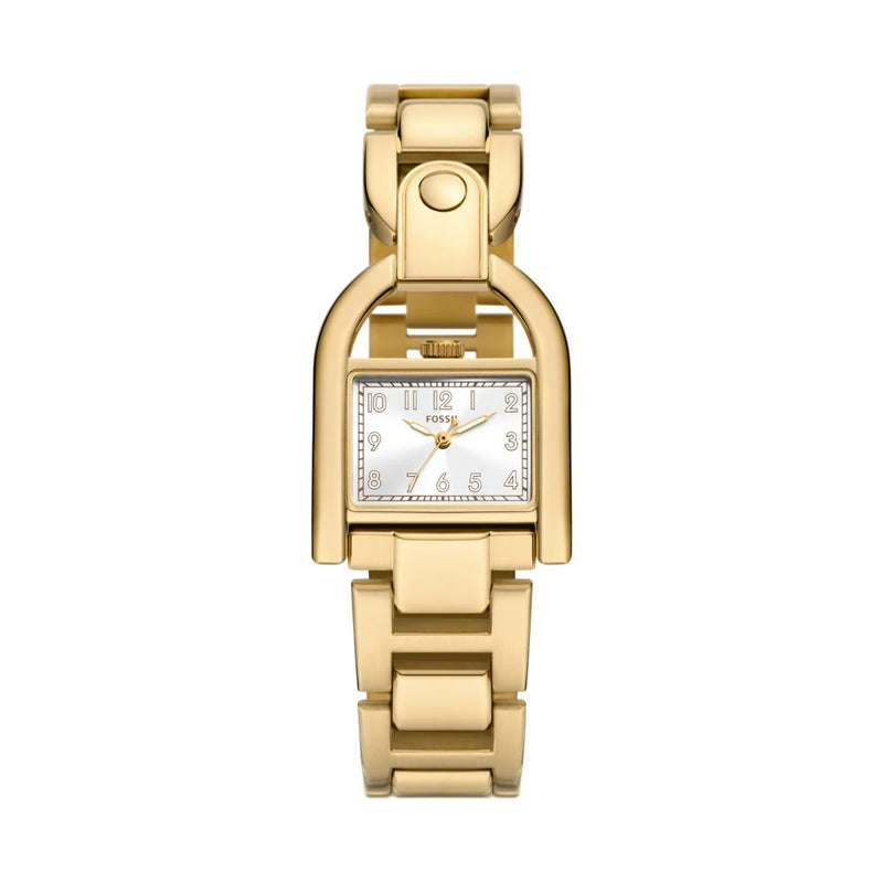 Fossil Harwell Womens Gold Stainless Steel Watch-ES5327