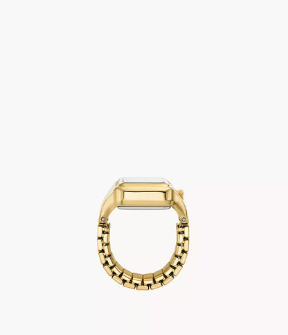 Fossil Raquel Watch Ring Womens Gold Stainless Steel Watch-ES5343