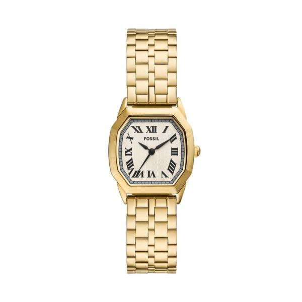 Fossil Harlow Womens Gold Stainless Steel Watch-ES5361