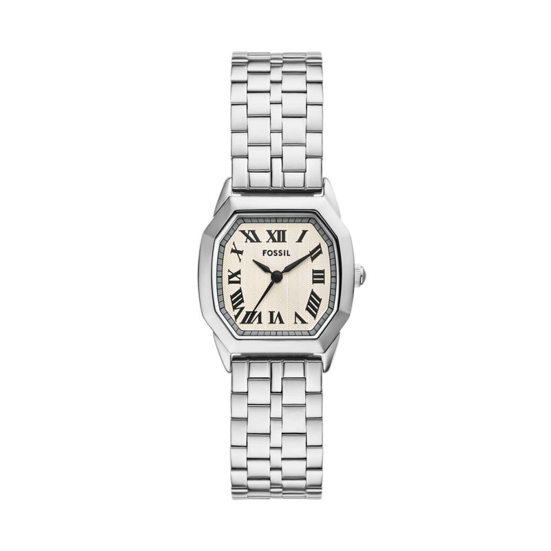 Fossil Harlow Womens Silver Stainless Steel Watch-ES5363