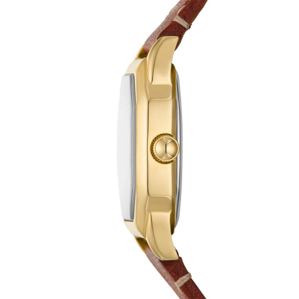 Fossil Harlow Womens Brown Leather Watch-ES5364