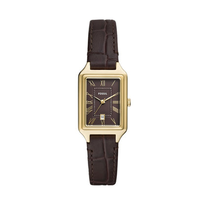 Fossil Raquel Womens Brown Leather Watch-ES5367