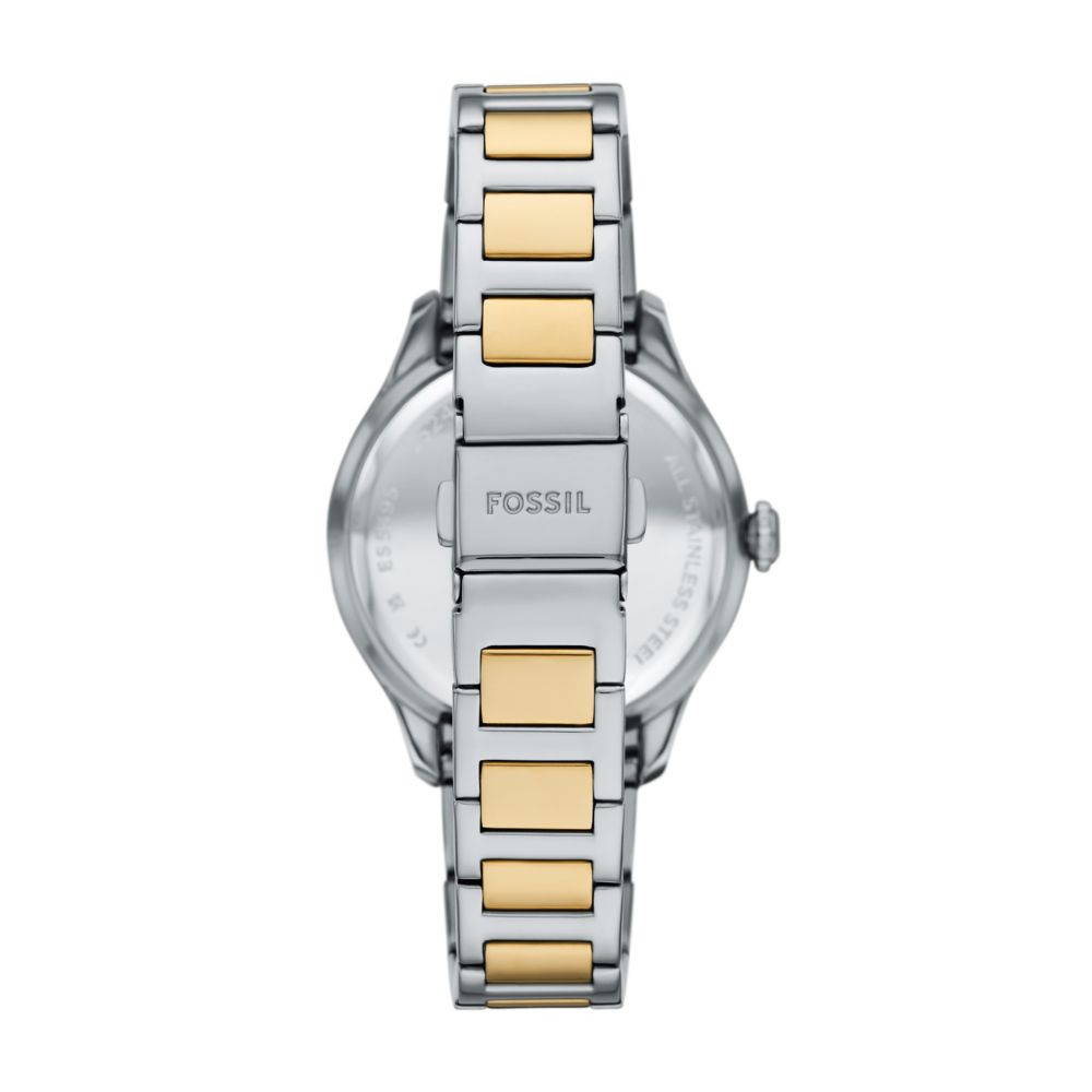 Fossil Gilmore Womens Silver Stainless Steel Strap Watch-ES5396
