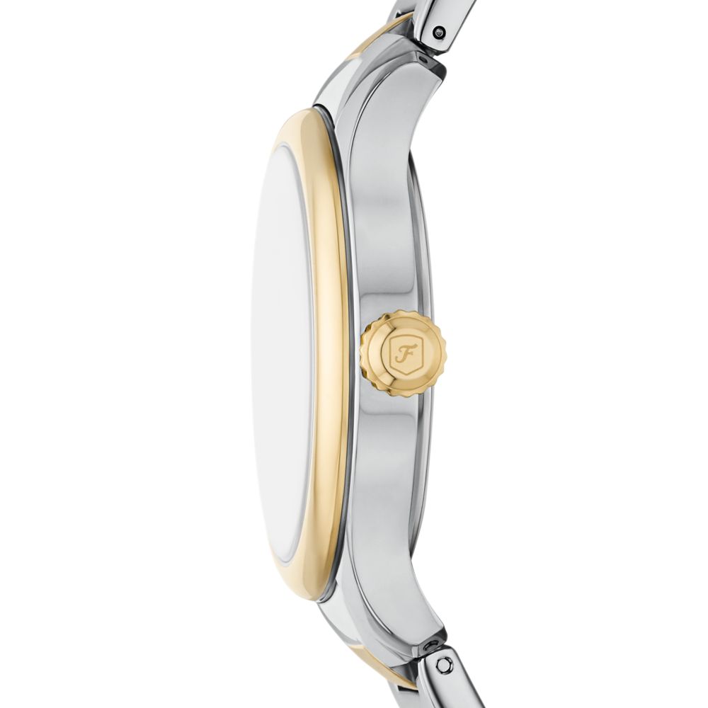 Fossil Gilmore Womens Silver Stainless Steel Strap Watch-ES5396