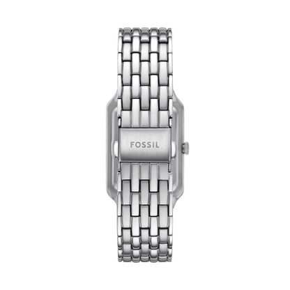 Fossil Raquel Womens Silver Stainless Steel Strap Watch-ES5402