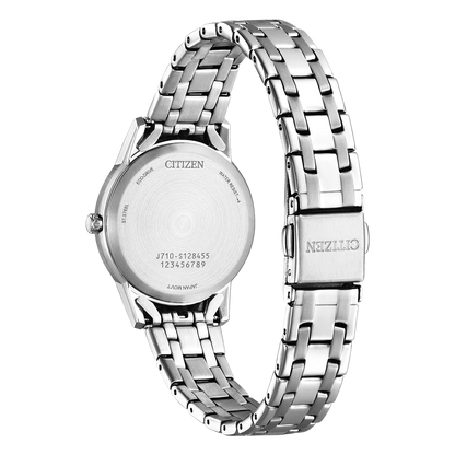 Citizen Eco-Drive Womens White Dial Stainless steel Watch-FE1240-81A