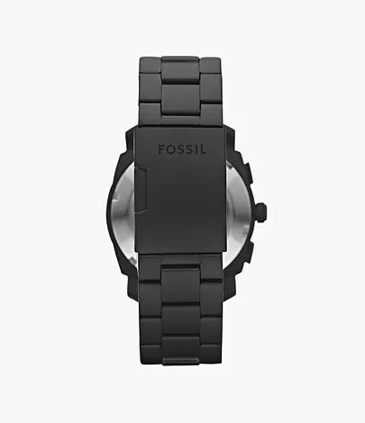 Fossil Machine Mid Smoke Stainless Steel Men Watch-FS4775