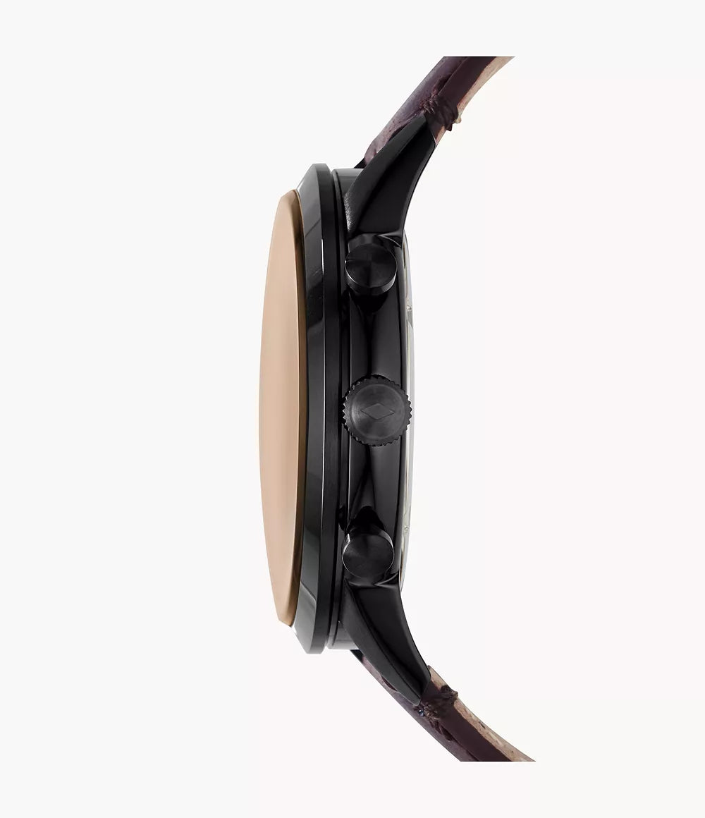 Fossil Townsman Brown Leather Men Watch-FS5437