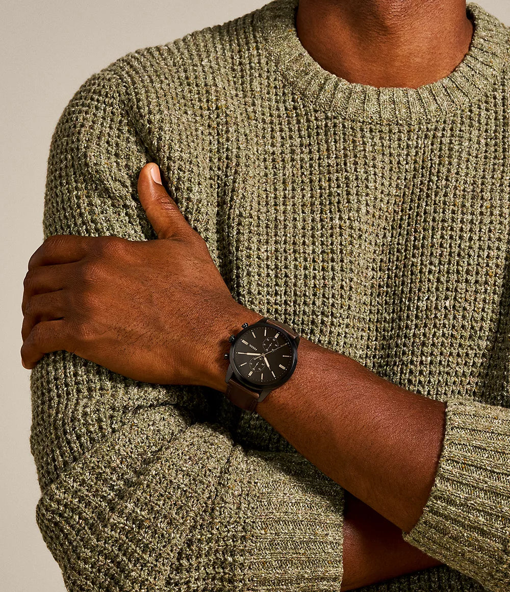 Fossil Townsman Brown Leather Men Watch-FS5437