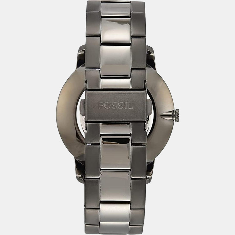 Fossil The Minimalist 3H Smoke Stainless Steel Men Watch-FS5459