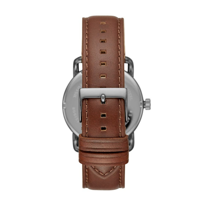 Fossil Copeland Mens Brown Leather Watch-FS5664