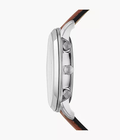 Fossil Neutra Chrono Brown Leather Watch - FS5708SET